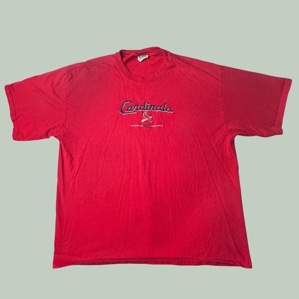 Vintage St. Louis Cardinals T-Shirt Mens 2XL Red MLB Baseball Lee Sport Y2K